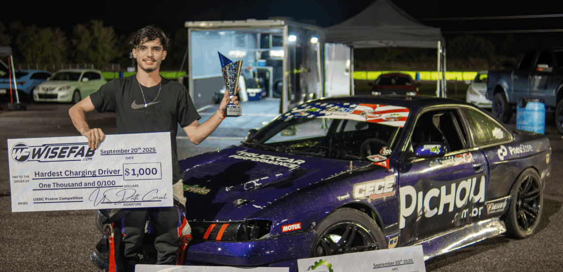 Piloto catarinense é o primeiro brasileiro a vencer uma etapa da Fórmula Drift ProAM nos EUA