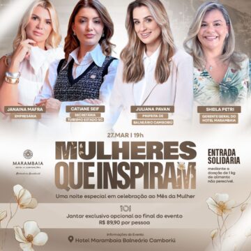 Com entrada solidária, evento em Balneário Camboriú promove o protagonismo feminino